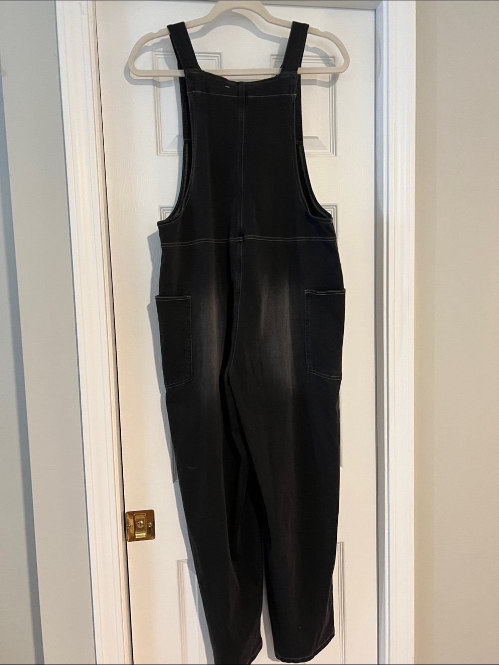 HALARA Black Flex Denim Jumpsuit with Pockets - Picture 7 of 7